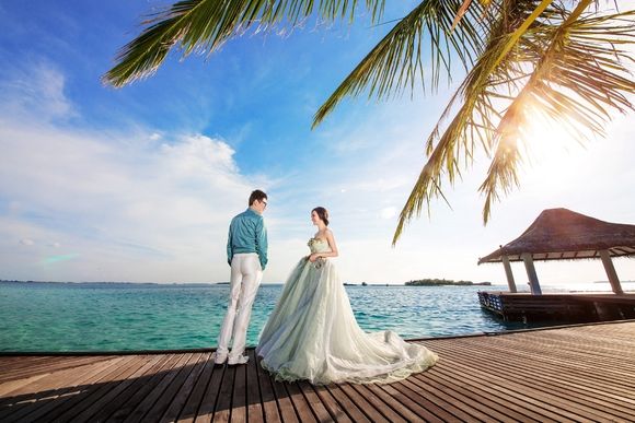 马尔代夫·四季Landaa兰达吉拉瓦鲁岛6天4晚·水上教堂婚礼+浪漫S拖尾沙滩